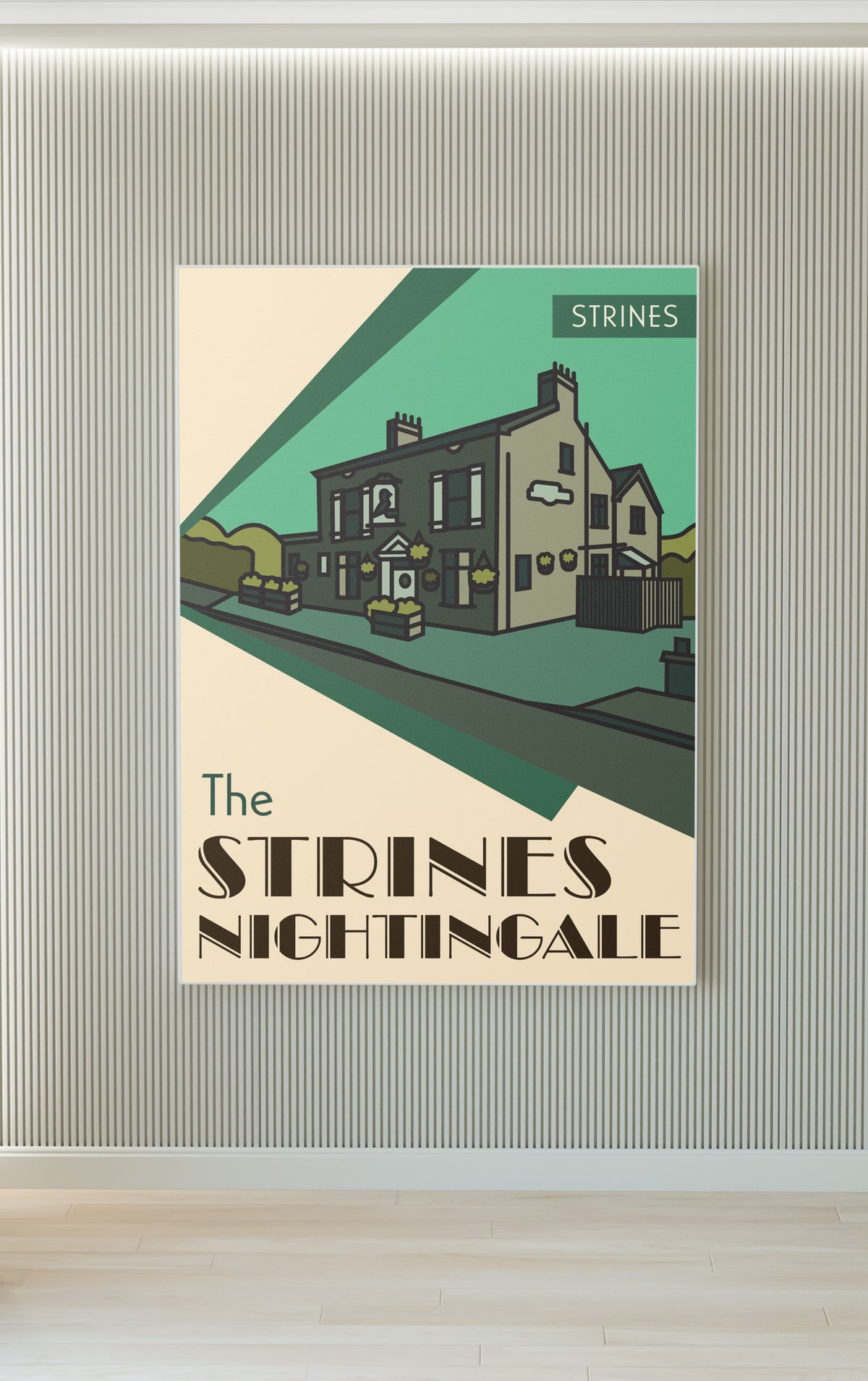The Strines Nightingale, Strines, Marple, Stockport Illustrated Pub Poster