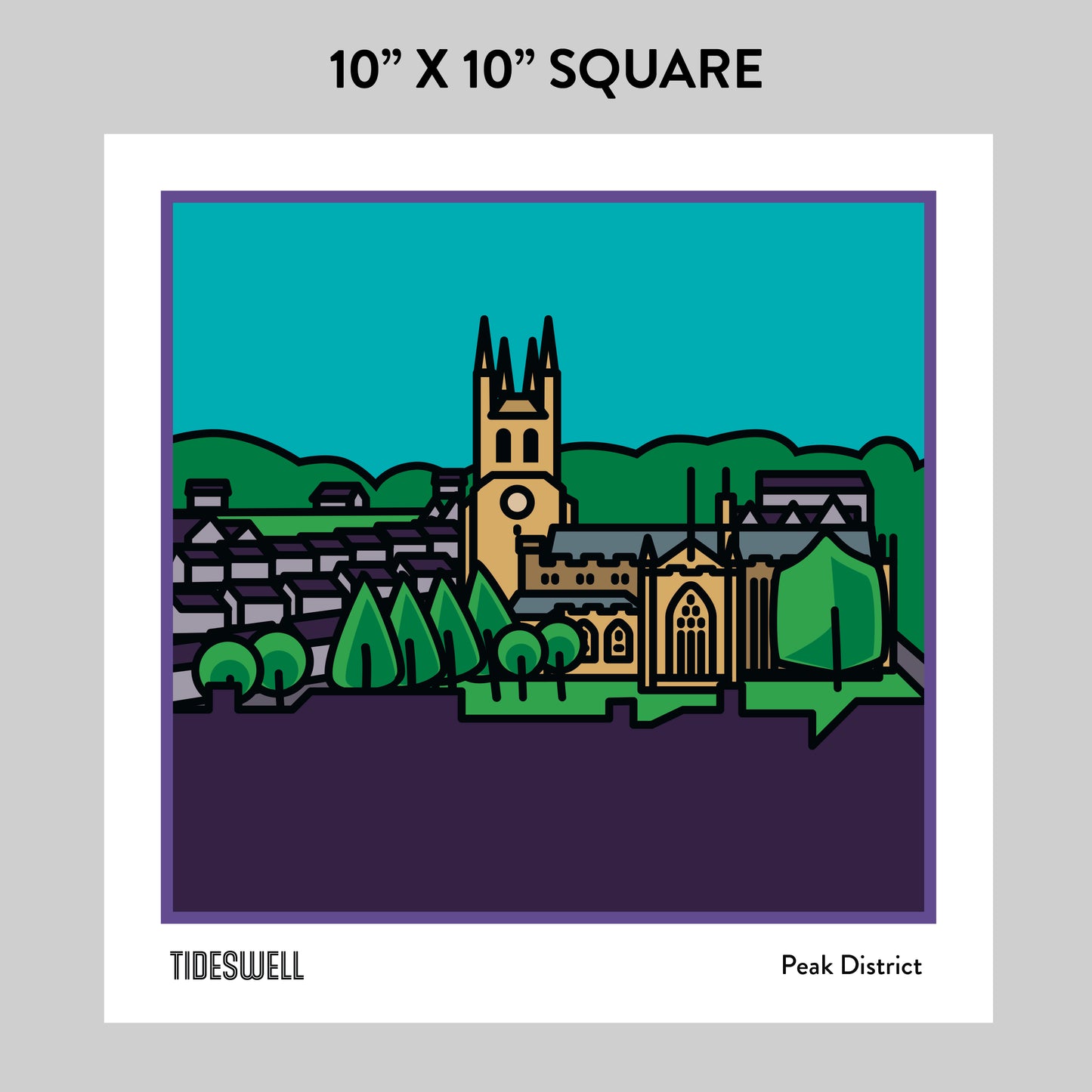Tideswell Derbyshire Peak District | Travel Wall Art Poster Gift