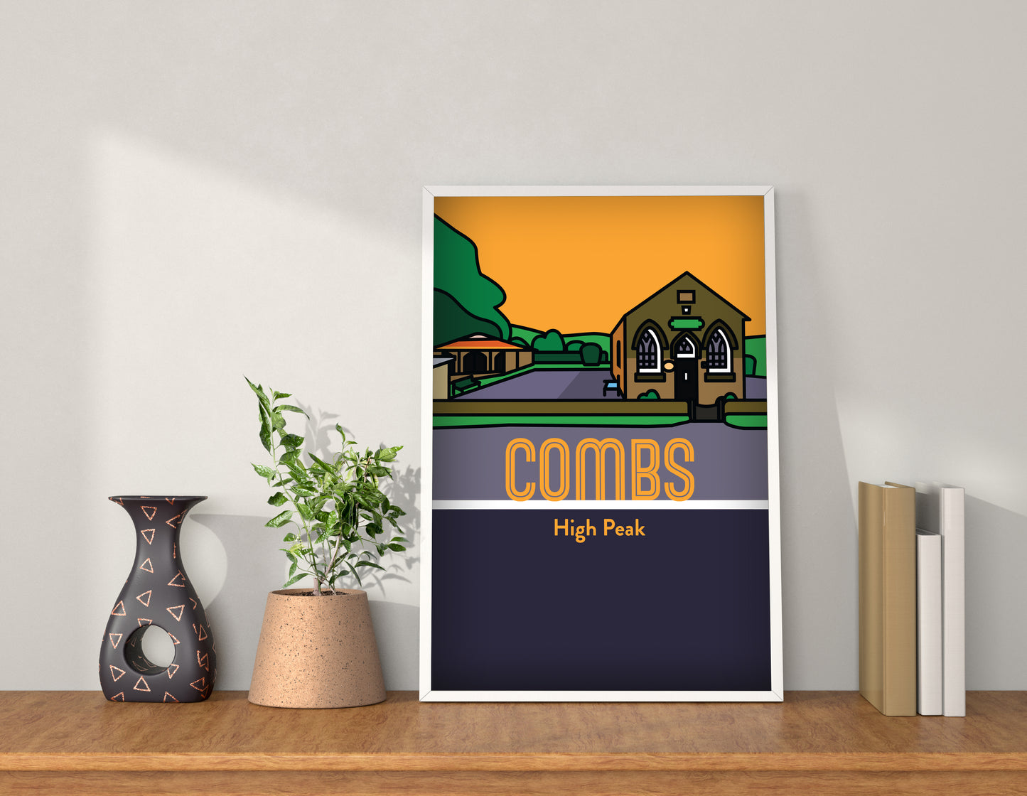 Combs High Peak Art Print | Illustrated Travel Poster