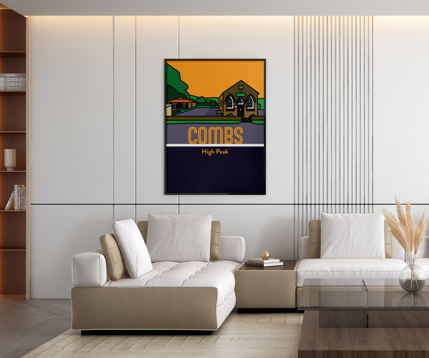 Combs High Peak Art Print | Illustrated Travel Poster