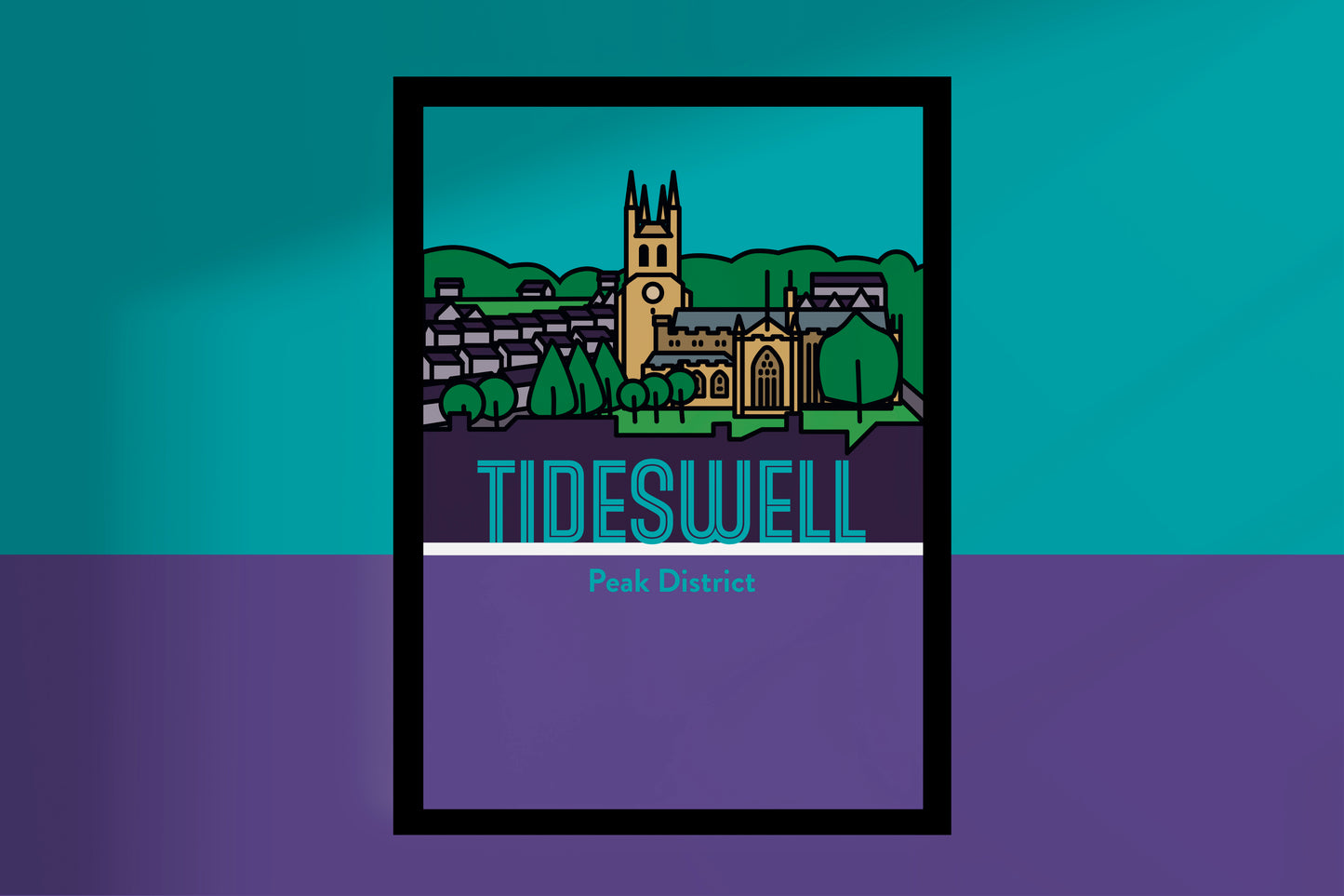 Tideswell Derbyshire Peak District | Travel Wall Art Poster Gift