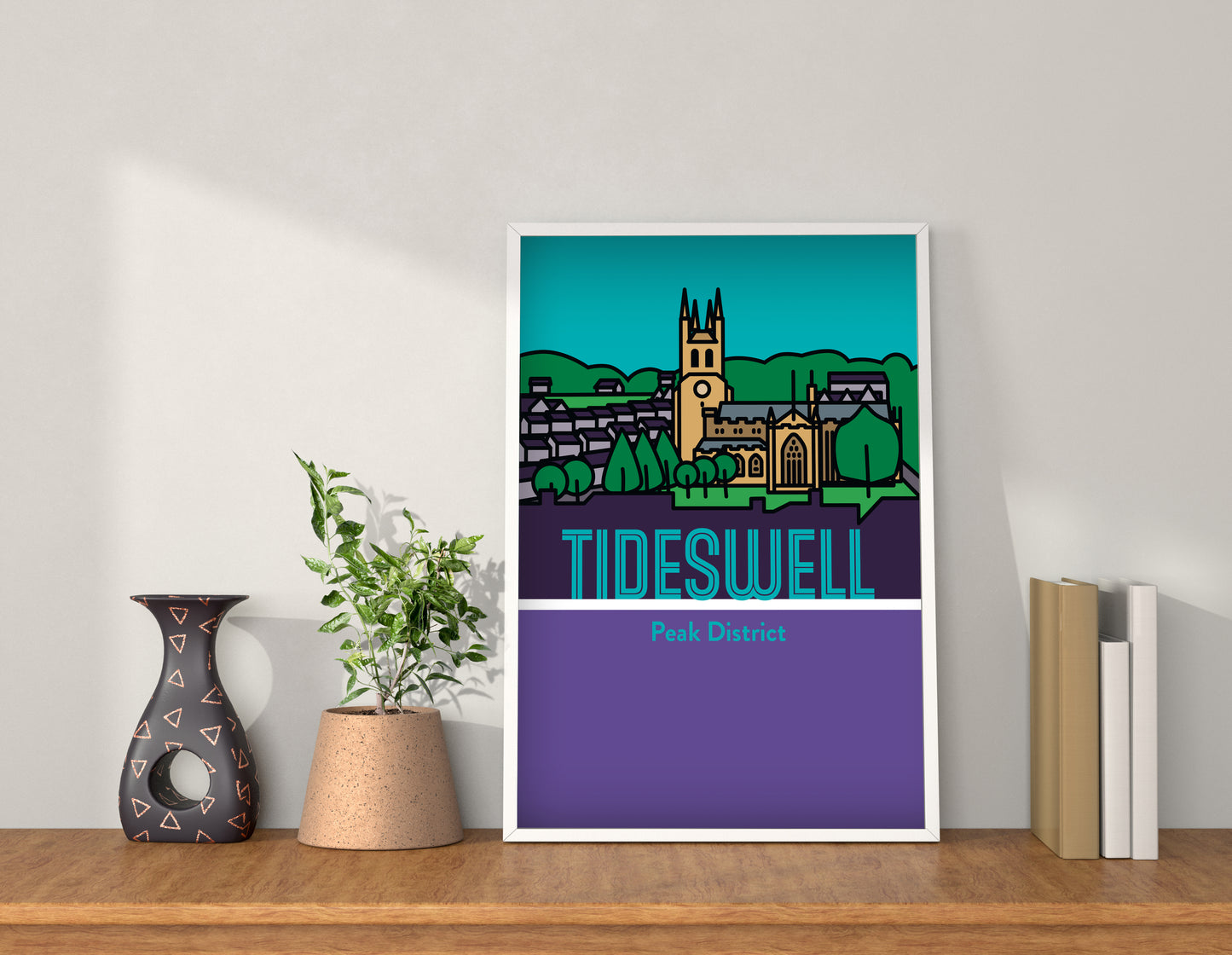 Tideswell Derbyshire Peak District | Travel Wall Art Poster Gift