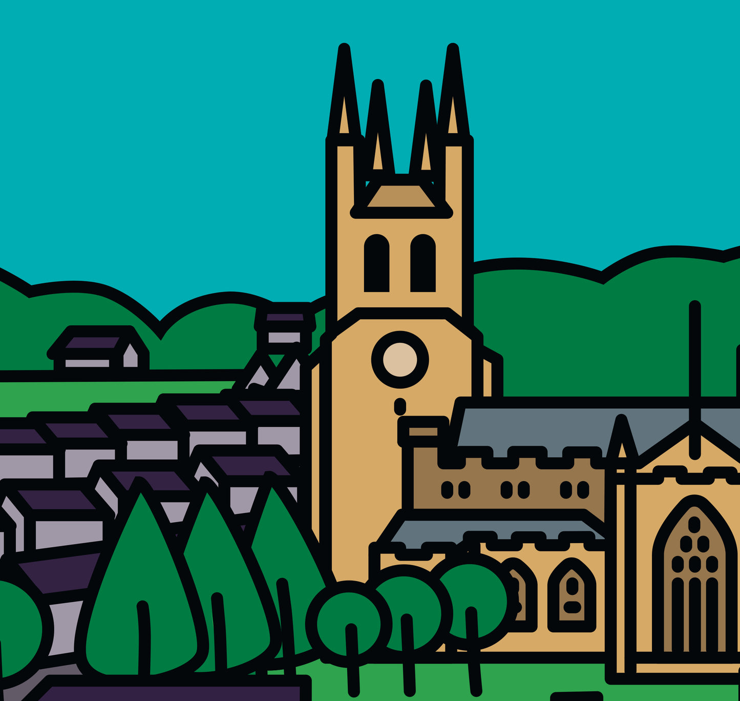 Tideswell Derbyshire Peak District | Travel Wall Art Poster Gift