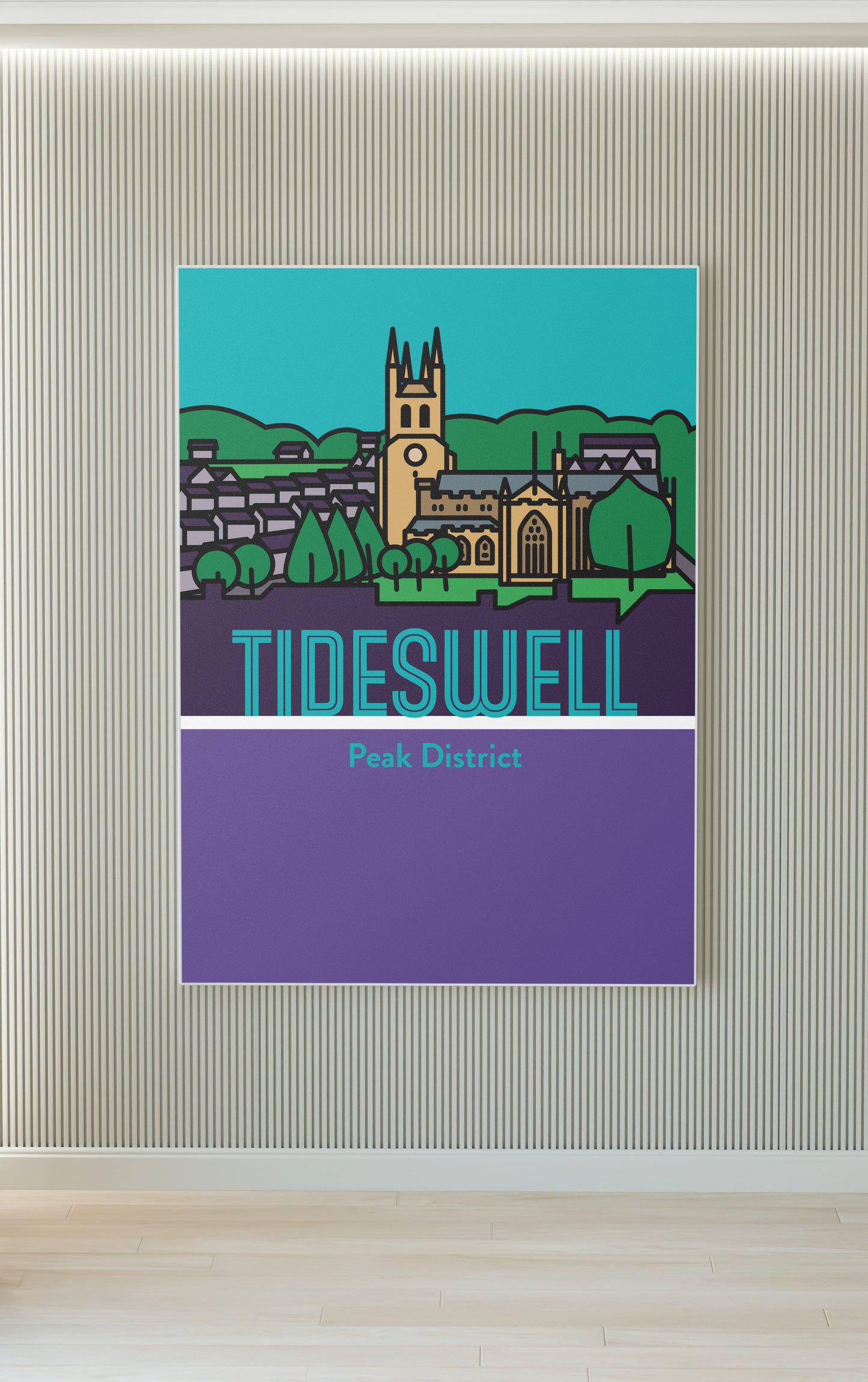 Tideswell Derbyshire Peak District | Travel Wall Art Poster Gift