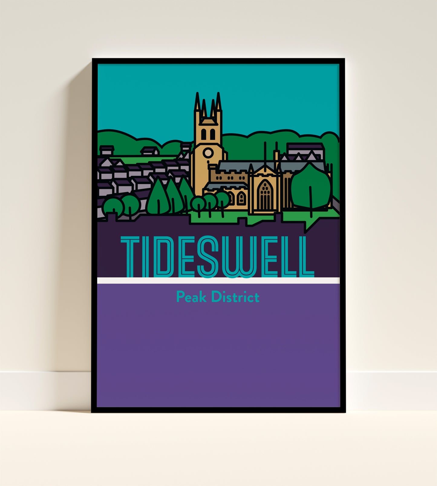 Tideswell Derbyshire Peak District | Travel Wall Art Poster Gift
