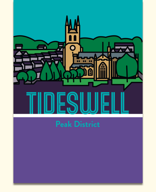 Tideswell Derbyshire Peak District | Travel Wall Art Poster Gift