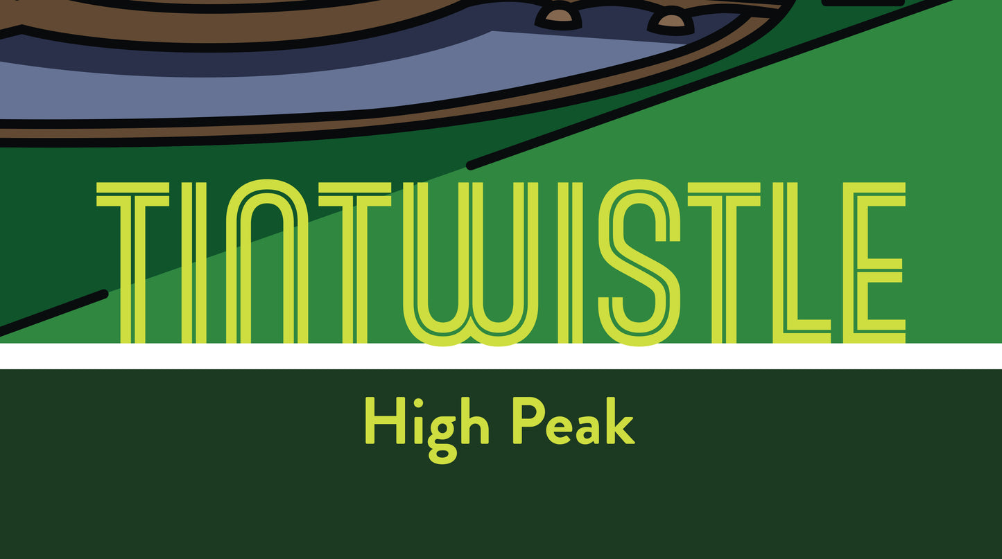 Tintwistle High Peak Art Print | Illustrated Travel Poster