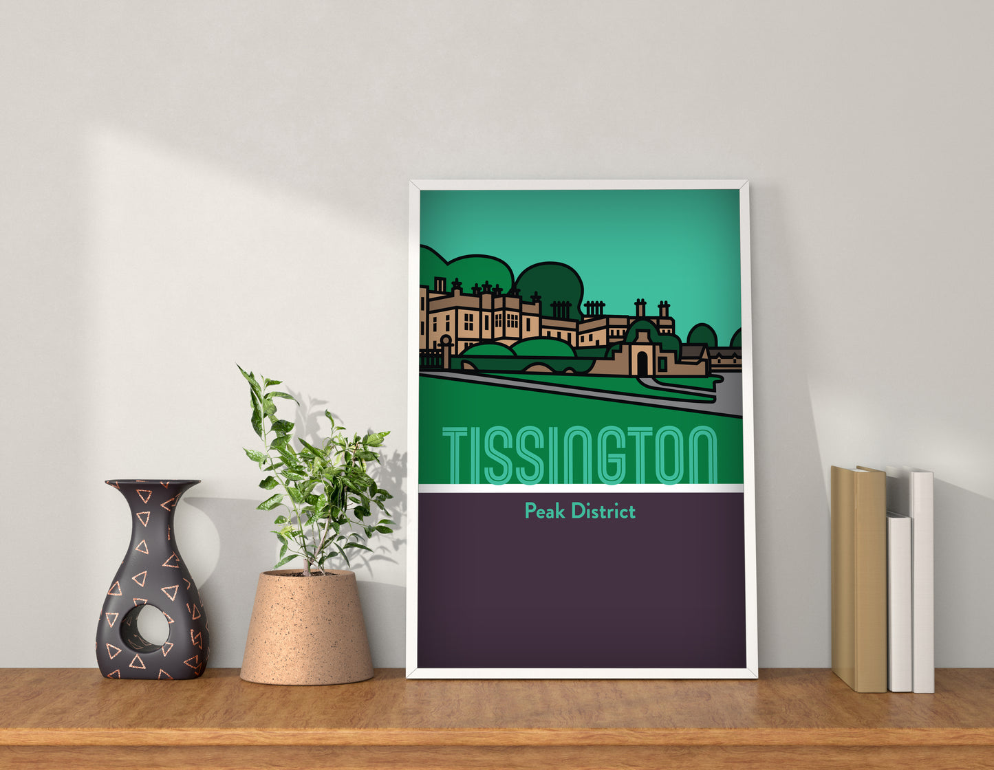 Tissington Peak District Art Print | Illustrated Travel Poster