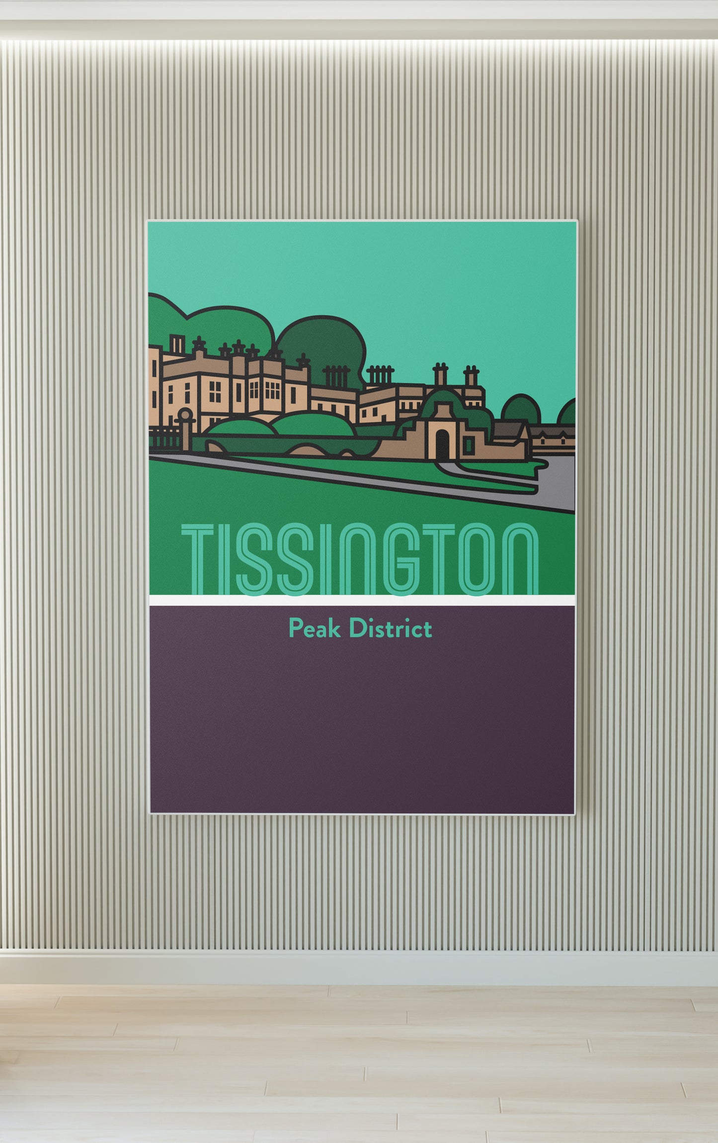 Tissington Peak District Art Print | Illustrated Travel Poster