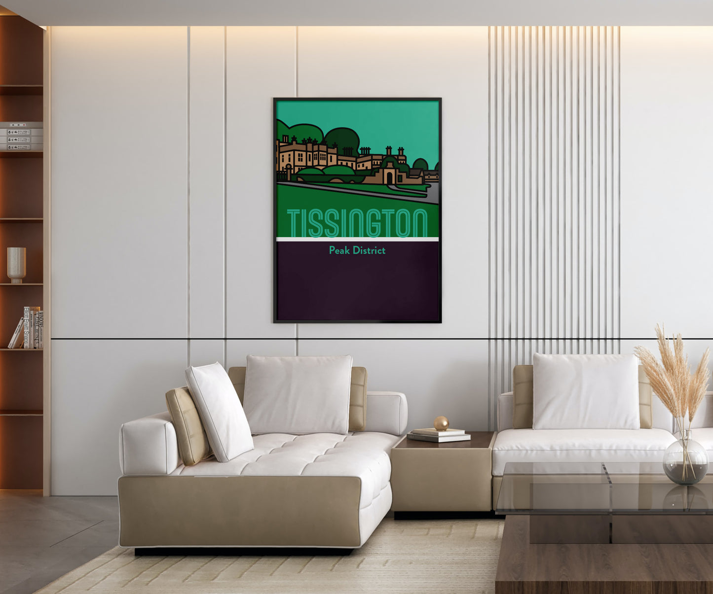 Tissington Peak District Art Print | Illustrated Travel Poster